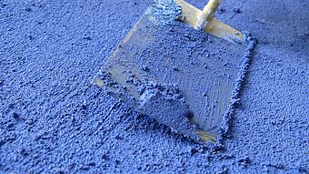 Blue plaster